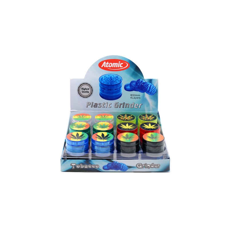 Atomic 212512 - Grinder Plastica 4 Piani Display 24 pz