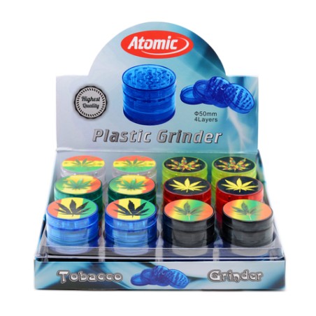 Atomic 212512 - Grinder Plastica 4 Piani Display 24 pz