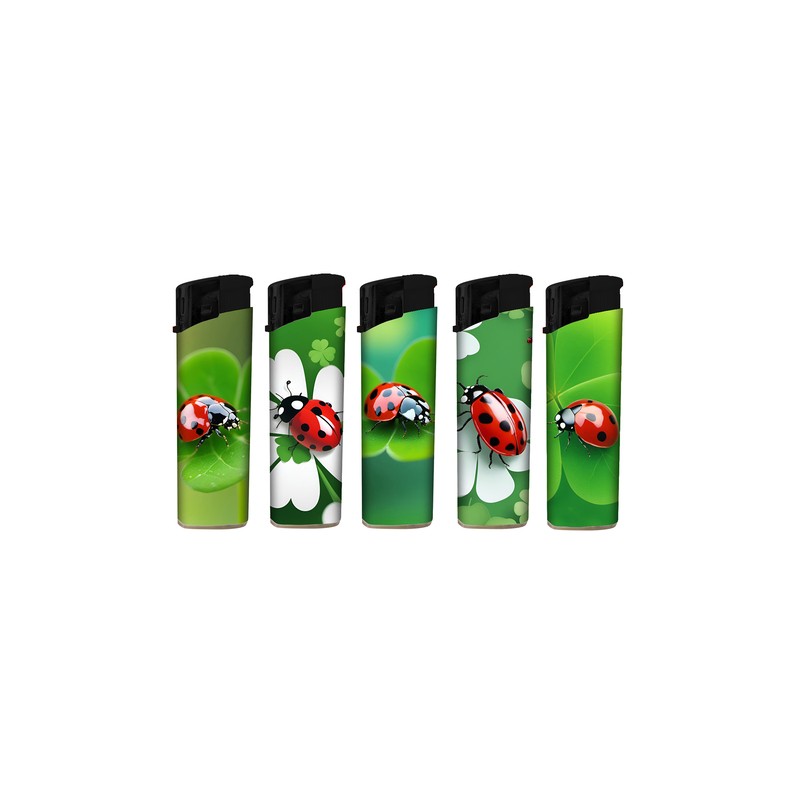 Atomic 3648022 - Accendini Elettronici Ricaricabili Ladybug Conf.50 pz