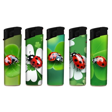 Atomic 3648022 - Accendini Elettronici Ricaricabili Ladybug Conf.50 pz