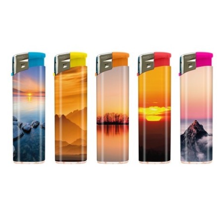 Atomic 3648060 - Accendini Elettronici Ricaricabili Sunset Conf.50 pz