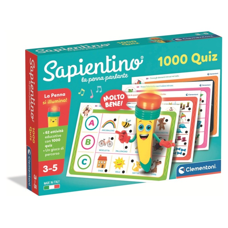 Clementoni 16495 - Sapientino - La Penna Parlante 1000 Quiz