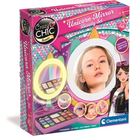 Clementoni 18855 - Crazy Chic - Specchio Make Up Unicorn