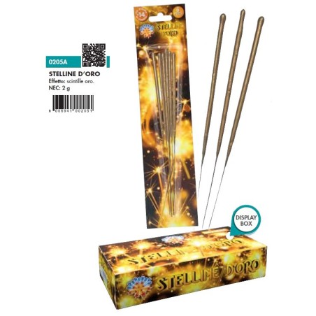 Borgonovo 0205A - Stelline d'Oro Blister 6 pz