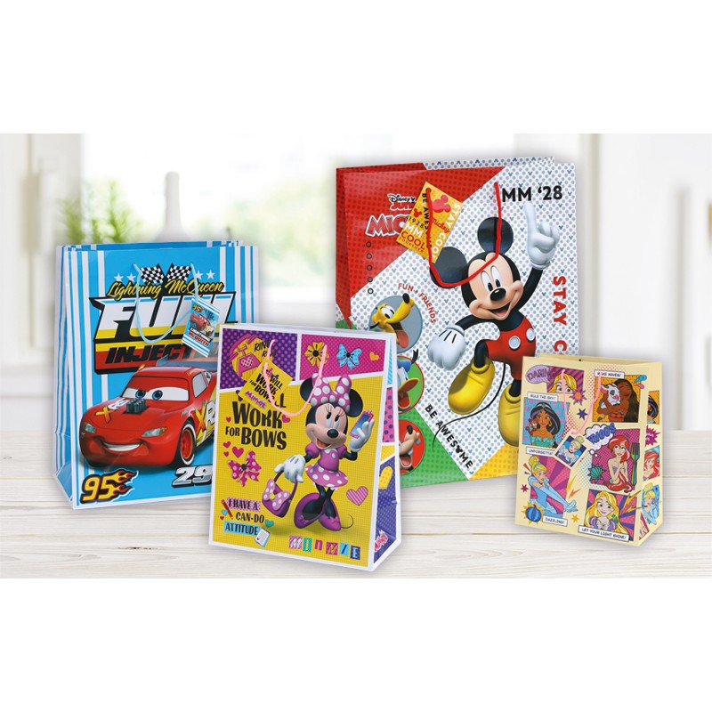 Florio 3509 - Shopper Regalo Disney 18 x 10 x 23 cm Conf.12 pz