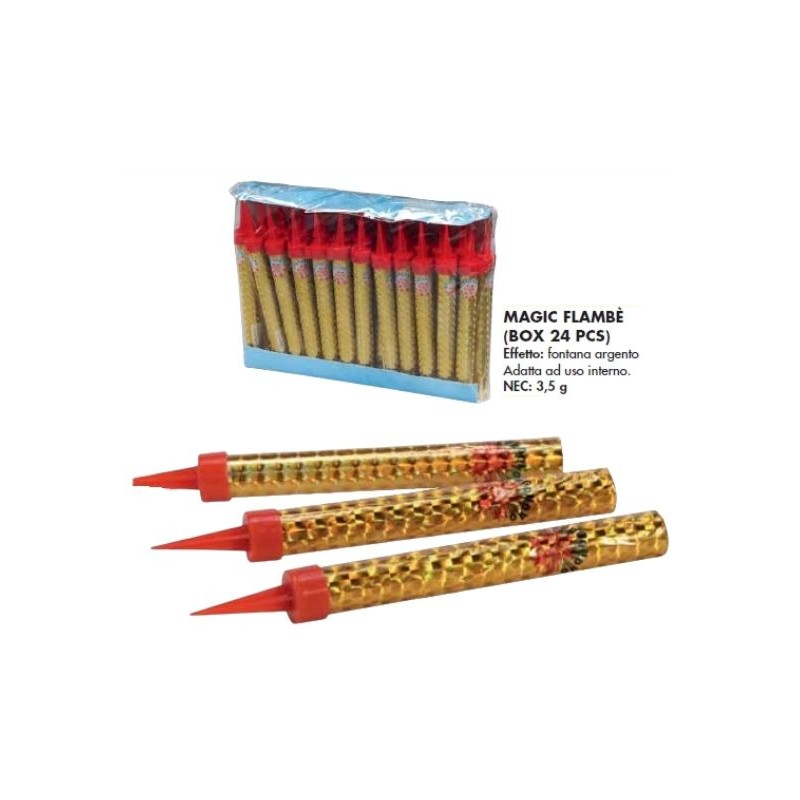 Borgonovo 216AB - Magic Flambe Box 24 pz