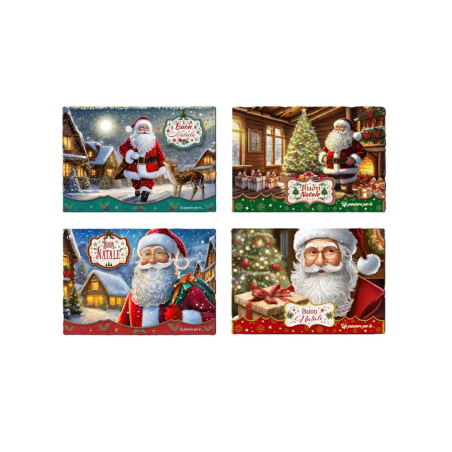 Cecami 50158 - Biglietti Natale Portasoldi 12x18 Conf.12 pz