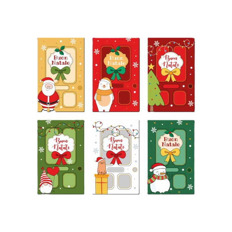 Cecami 50188 - Biglietti Buon Natale 9x14 Conf.48 pz