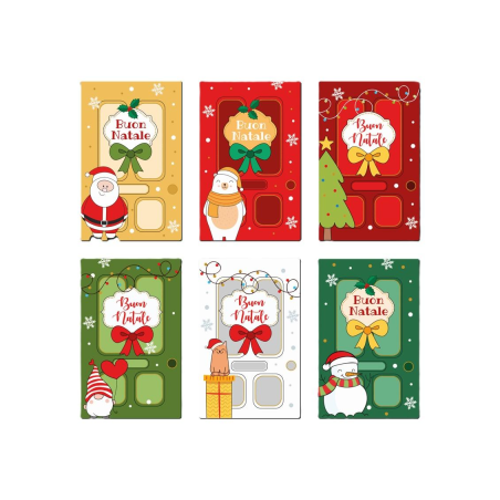 Cecami 50188 - Biglietti Buon Natale 9x14 Conf.48 pz