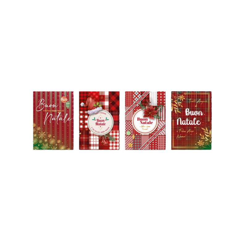 Cecami 50177 - Biglietti Buon Natale 12x18 Conf.12 pz
