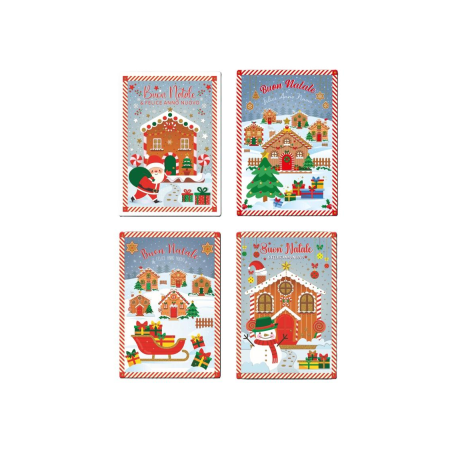 Cecami 50155 - Biglietti Auguri Natale 12x18 Conf.12 pz