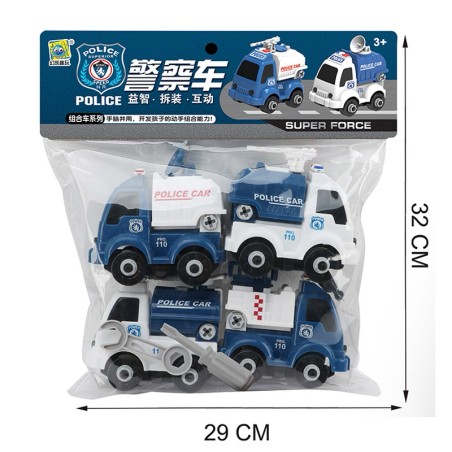 Fratelli Pesce 8831 - Busta 4 Veicoli Polizia Monta Smonta