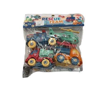 Fratelli Pesce 8832 - Busta 4 Veicoli Rescue Monta e Smonta