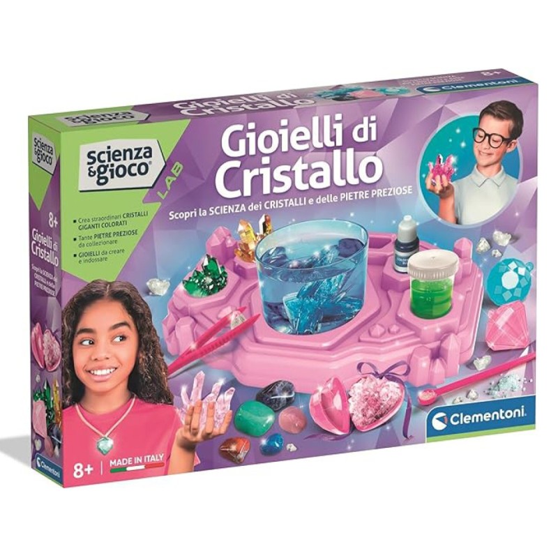 Clementoni 19433 - Scienza & Gioco - Gioielli di Cristallo