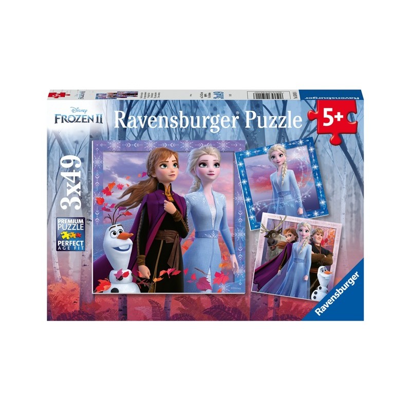 Ravensburger 05011 - Puzzle 3 x 49 Pezzi - Frozen