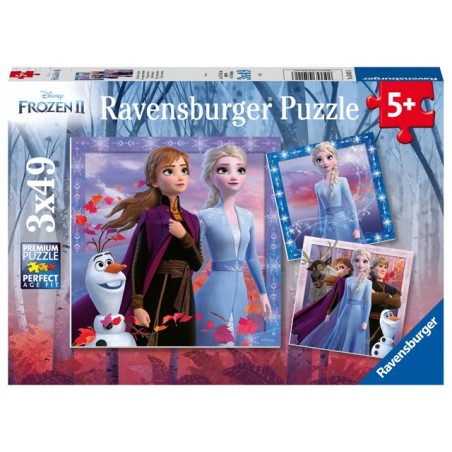 Ravensburger 05011 - Puzzle 3 x 49 Pezzi - Frozen