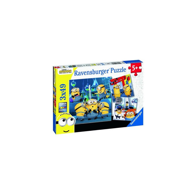 Ravensburger 05082 - Puzzle 3 x 49 Pezzi - Minions