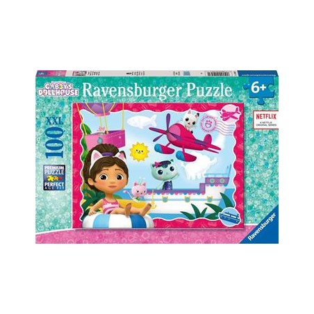 Ravensburger 01053 - Puzzle 100 Pezzi - Gabby's Dollhouse