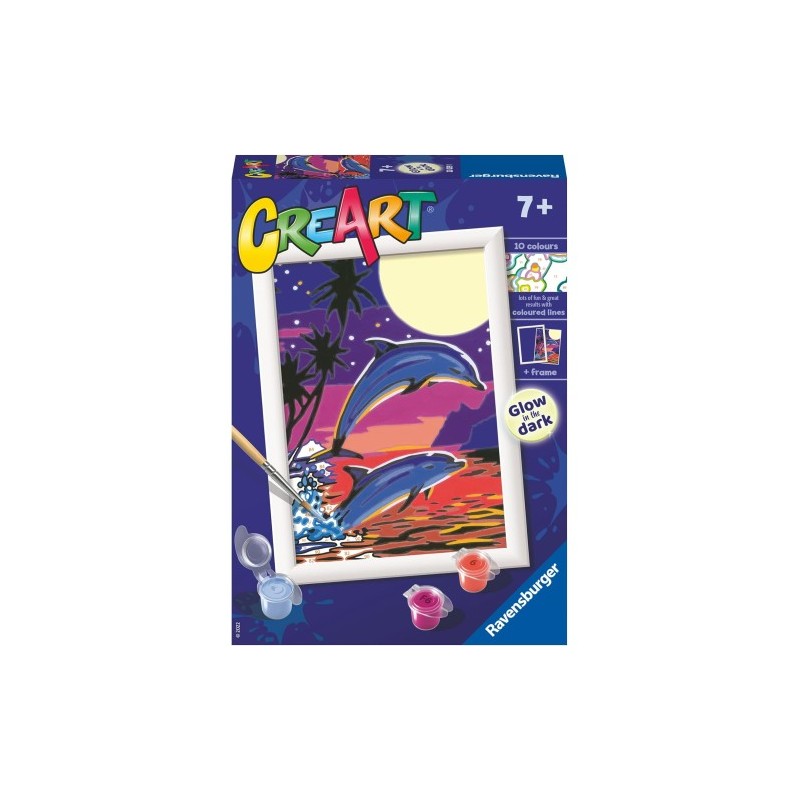 Ravensburger 20259 - CreArt - Delfini al Chiaro di Luna