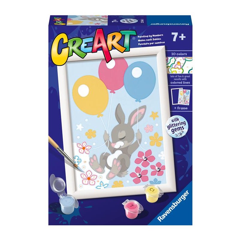 Ravensburger 23564 - Creart - Coniglietto con Palloncini