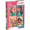 Clementoni 24092 - Puzzle 2 x 20 Pezzi - Princess
