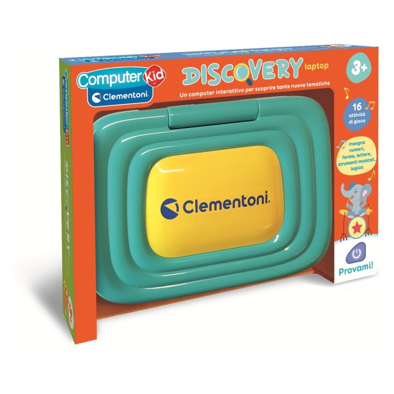 Clementoni 16658 - Computer Kid - Discovery Laptop 3+