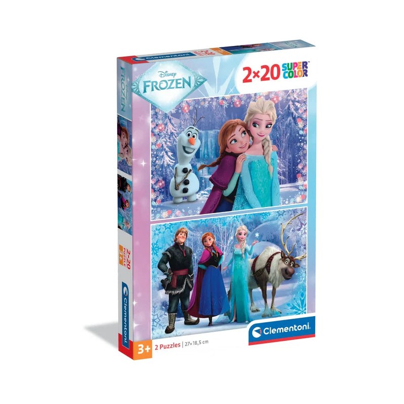 Clementoni 24825 - Puzzle 2 x 20 Pezzi - Frozen