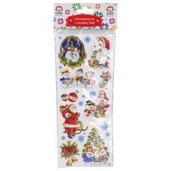 Inab 80520 - Set 9 Chiudipacco 3D + 9 Etichette Noel Ass