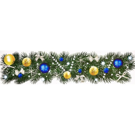 Inab 80109 - Vetrofanie Banner Noel 64 x 14,8 cm Ass.