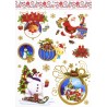 Inab 80105 - Vetrofanie Medie Noel 30 x 40 cm Ass.
