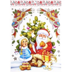 Inab 80105 - Vetrofanie Medie Noel 30 x 40 cm Ass.
