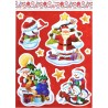 Inab 80105 - Vetrofanie Medie Noel 30 x 40 cm Ass.
