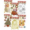 Inab 80103 - Vetrofanie Maxi Noel 50 x 70 cm Ass.