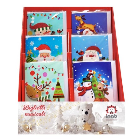 Inab 60116 - Biglietti Natalizi Musicali