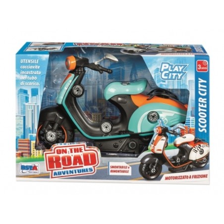 Rstoys 12211 - Moto City Scooter a Frizione Monta e Smonta