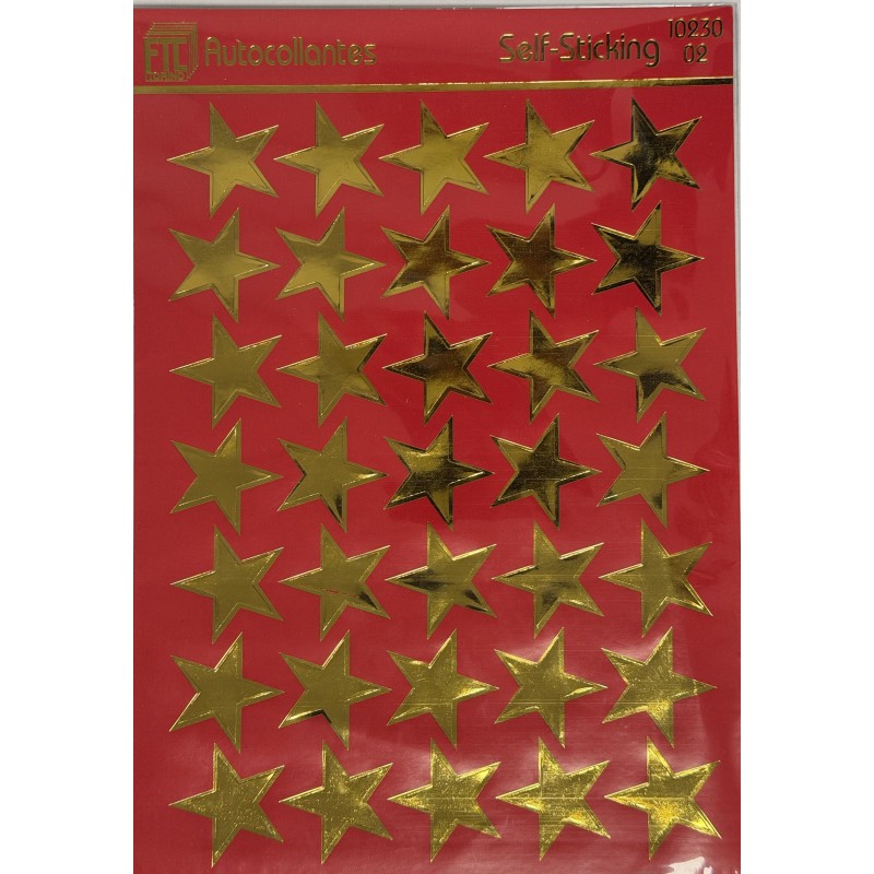 Ftc 10230-2 - Stickers Stelline Oro