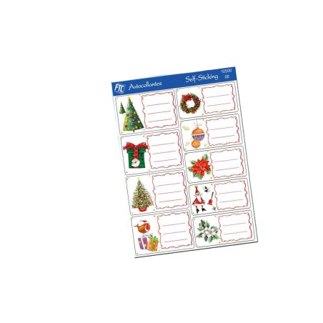 Ftc 10500-2 - Stickers Chiudipacco Natale