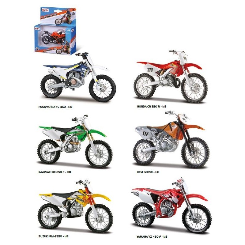 Maisto 6000 - Moto Cross Scala 1:18 Ass