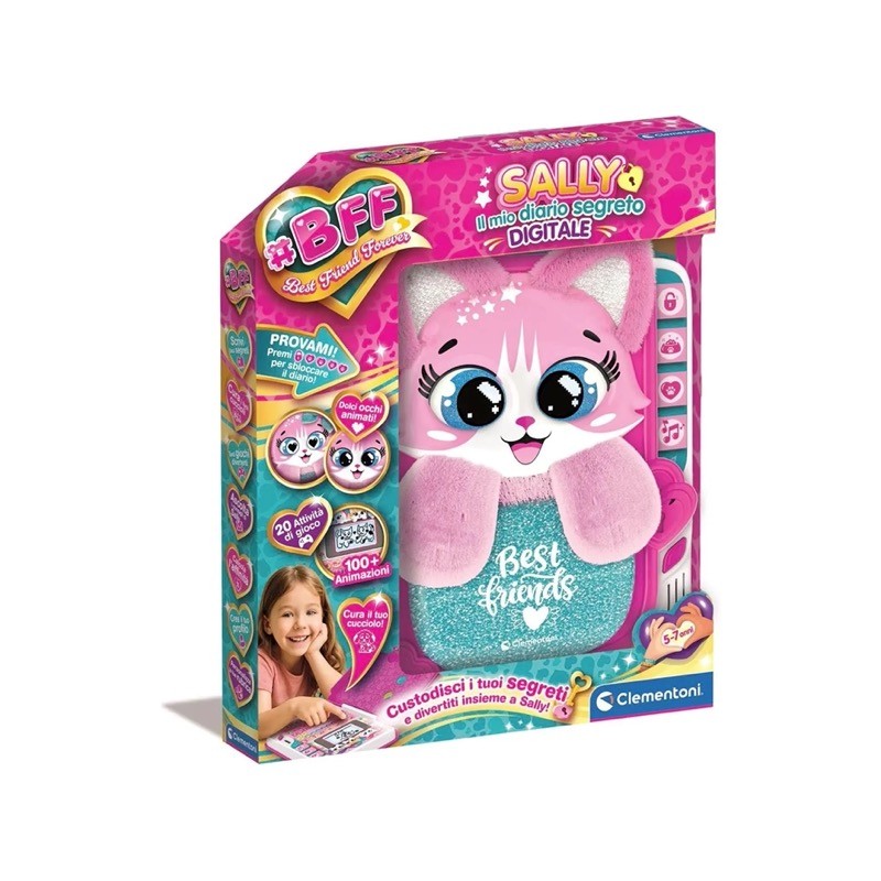 Clementoni 16491 - BFF Sally Il Mio Diario Segreto Digitale LCD