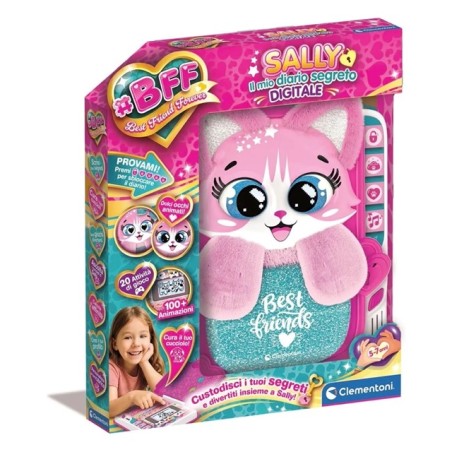 Clementoni 16491 - BFF Sally Il Mio Diario Segreto Digitale LCD