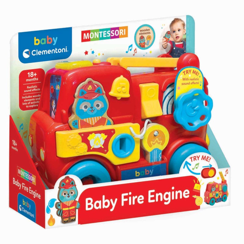 Clementoni 17551 - Montessori - Baby Camion Pompieri