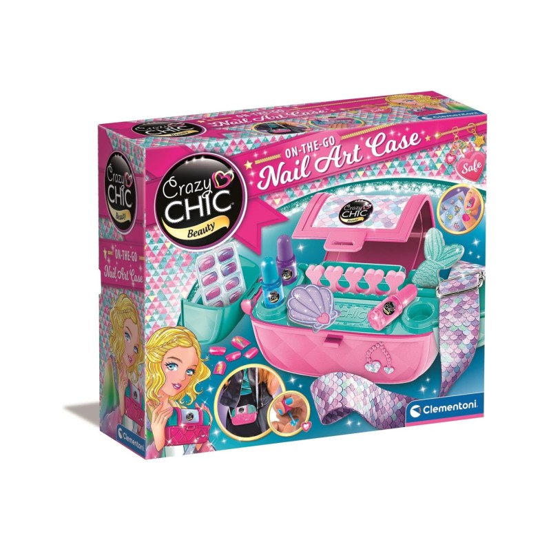 Clementoni 18206 - Crazy Chic - On The Go Nail Art Case