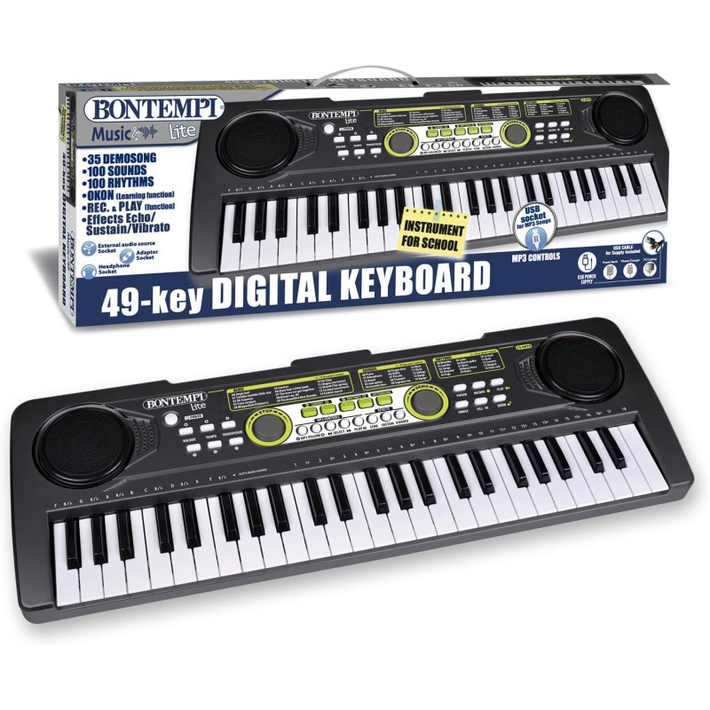 Bontempi 154970 -Tastiera Digitale 49 Tasti