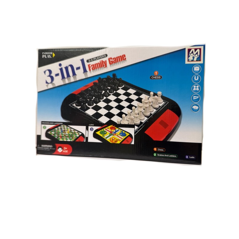 Migliorati A006 - Gioco Scacchi 3 in 1