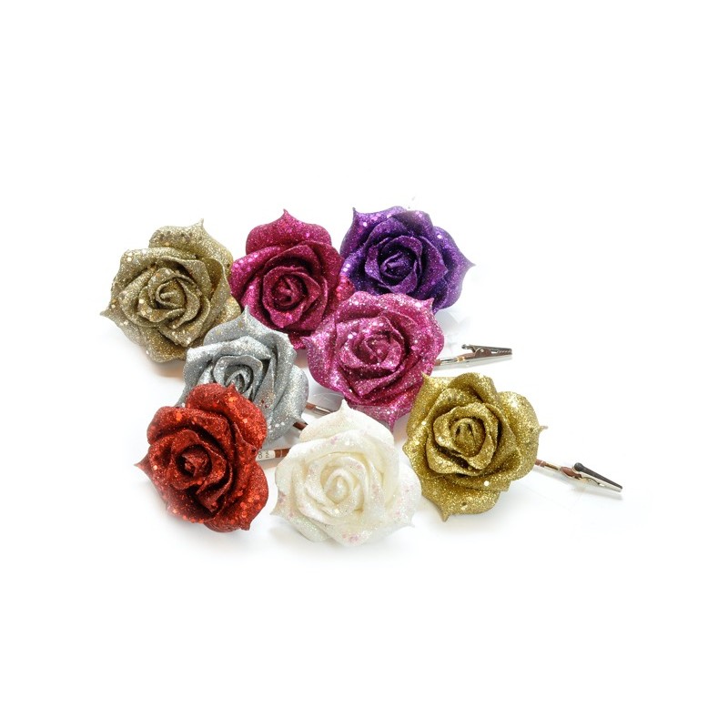 Ciao 41723 - Clip Rosa 8x9 cm Colori Ass.