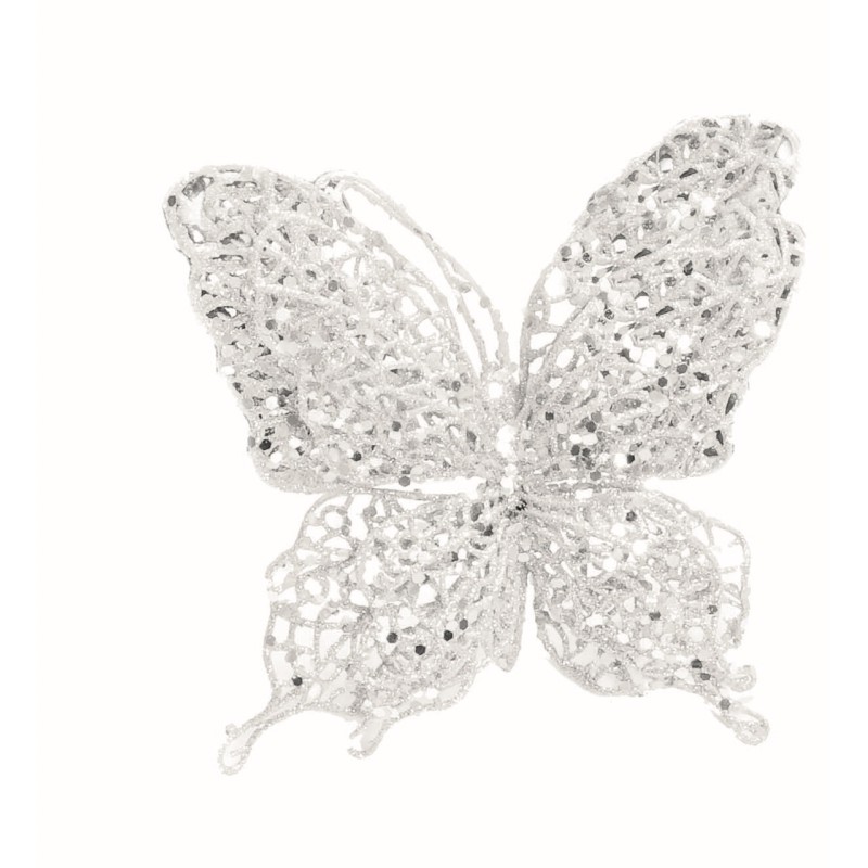 Ciao 59402 - Clip Farfalla Doppia Filo Rete Glitter 15 x 15 cm