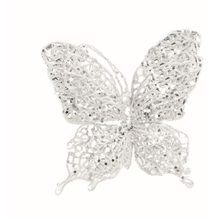 Ciao 59402 - Clip Farfalla Doppia Filo Rete Glitter 15 x 15 cm