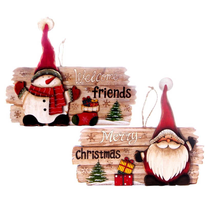 Ciao 94057 - Fuoriporta Legno Decor 18x22 cm Ass