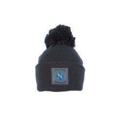 Napoli 123466 - Cappello PonPon Maglia Ricamo Napoli