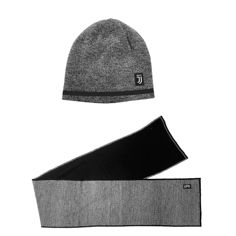 Juventus 131453 - Set Cappello Cuffia Reversibile e Sciarpa Juventus